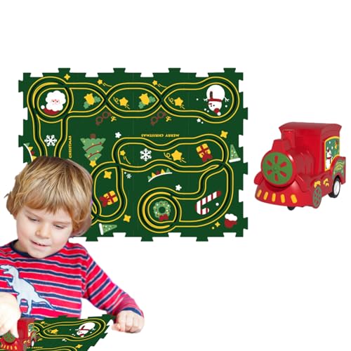 Puzzlebahn Auto Spielset Puzzle Board mit Auto | Lernspielzeug DIY Montagespielzeug Weihnachtsgeschenke für Jungen 3-6 Jahre alt Bseid von BSEID