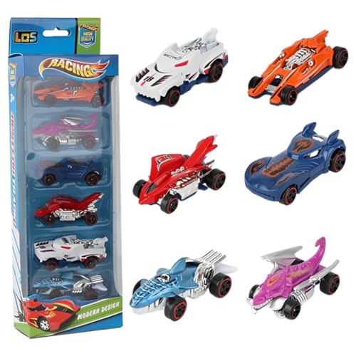 BSNRDX Spielzeugauto Set Auto-Geschenk-Set 6 Racing Car Spielzeugs Modellautos für Kinder ab 3 Jahren Kinderidee Spielfahrzeuge für Geburtstagsfeiern von BSNRDX