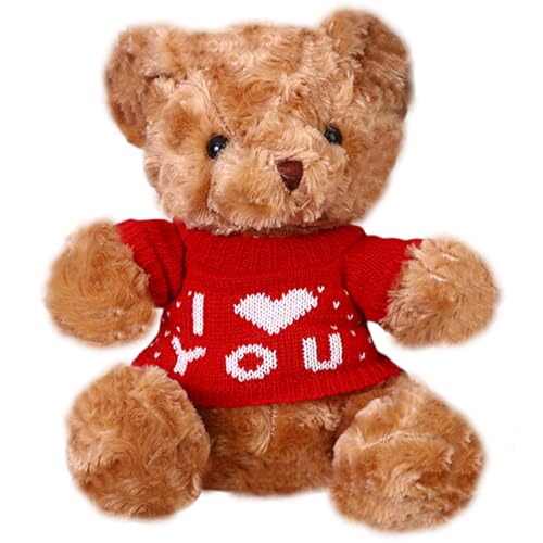 BSNRDX Teddybär 30CM Plüsch-Bär, Weiches Fell Teddybär, Niedliches Plüschtier zum Kuscheln und Spielen, Plüschtier eschenke für Kinder Mädchen, Geburtstag, Valentinstag von BSNRDX