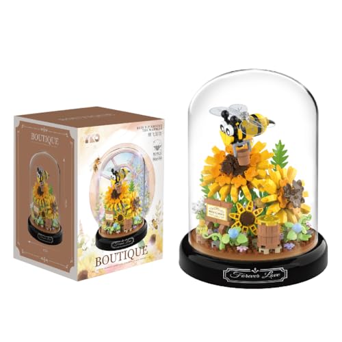 Blumen Bausteine Set, 548 Stück Biene Blumen Micro Mini Baustein Set, mit Schutzhülle, Kunstpflanzen Bausteine für Erwachsene, Geschenk für Mama Freundin Blumen Bausteine Set, 548 Stück Biene Blumen Micro Mini Baustein Set, mit Schutzhülle, Kunstpflanzen Bausteine für Erwachsene, Geschenk für Mama Freundin von BSNRDX