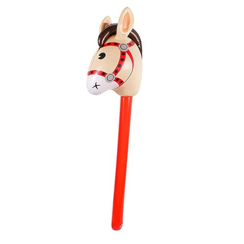 37 Zoll aufblasbare Stick Kinder aufblasbare Cowboy Cowgirl Kopf Stick Pony Stick Ballon Chsirtmas Geburtstag Thema Parteien Home Decoration (Wie Gezeigt) von BSTCAR