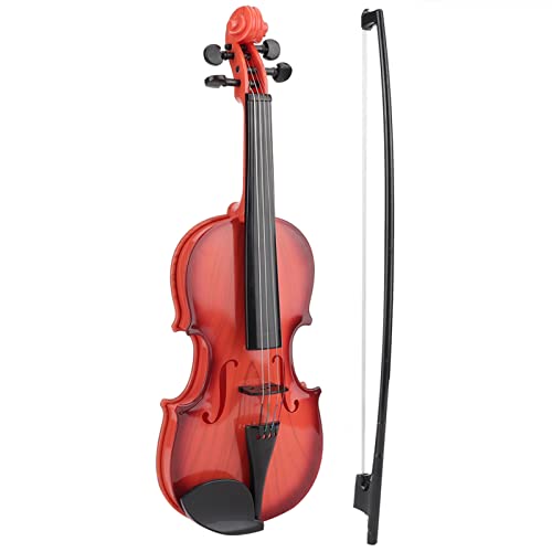 Akustische Violine Kinder mit Bogen, Verstellbare Saite, Musikalische Anfänger Entwickeln Instrumentenübungen Anfänger (Hellbraun) von BSTCAR