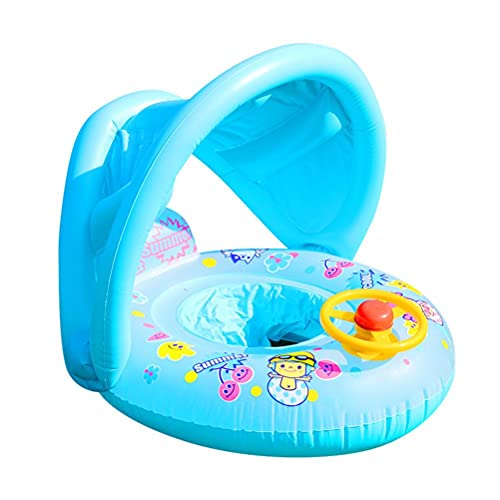 BSTCAR Baby Schwimmring mit Sitz und Sonnenschutz, Cartoon Lustig Lenkrad Schwimmring Aufblasbares Pool Spielzeug Schwimmtrainer Schwimmhilfe Spielzeug ab 1-4 Jahr BSTCAR Baby Schwimmring mit Sitz und Sonnenschutz, Cartoon Lustig Lenkrad Schwimmring Aufblasbares Pool Spielzeug Schwimmtrainer Schwimmhilfe Spielzeug ab 1-4 Jahr von BSTCAR