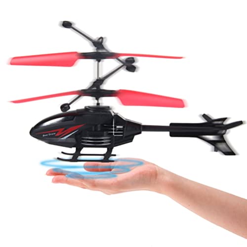 BSTCAR Flug Hubschrauber, Infrarot LED Fliegender Heli Spielzeug IR Sensor Hubschrauber Kinder Handsteuerung Spiel Draußen (Ohne Fernbedienung) von BSTCAR