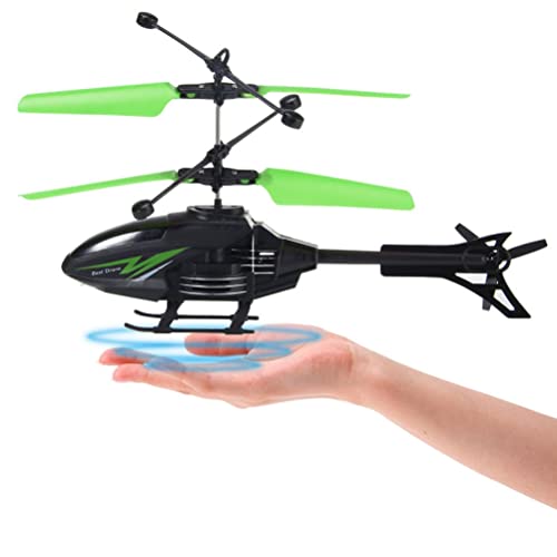 BSTCAR Flug Hubschrauber, Infrarot LED Fliegender Heli Spielzeug IR Sensor Hubschrauber Kinder Handsteuerung Spiel Draußen (Ohne Fernbedienung) von BSTCAR