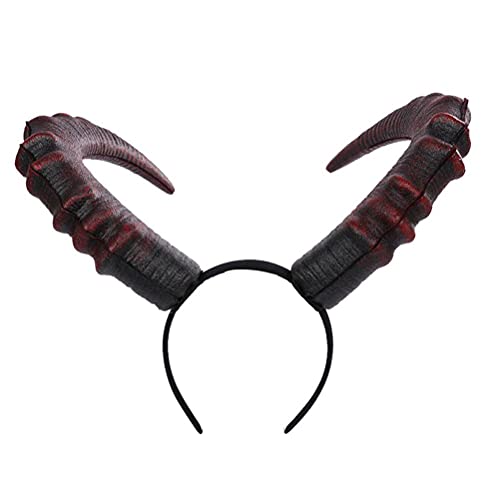 BSTCAR Hörner Maleficent, Kopfschmuck Gothic Schwarzes Teufelshörner Stirnband, Cosplay Kostüm Dress Up Zubehör Maskerade Karneval Halloween von BSTCAR