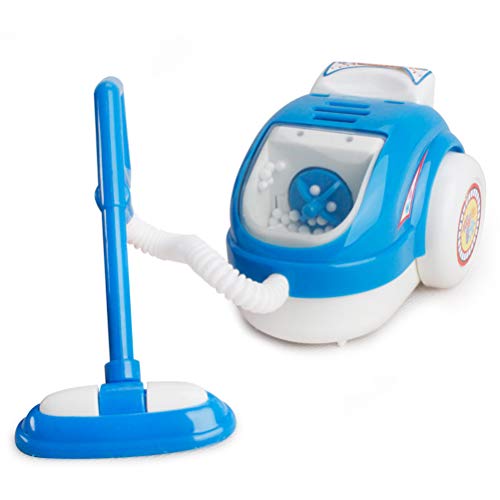 BSTCAR Kinder Staubsauger Spielzeug, Mini Staubsauger mit Geräuschen und Lichtern Batteriebetriebener elektrischer Blauer Staubsauger Spielzeug Lustige Haushaltsspielzeug von BSTCAR