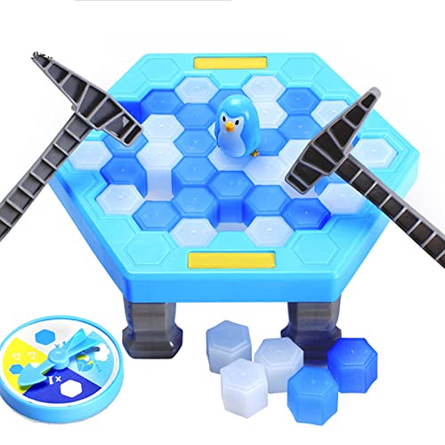 BSTCAR Pinguin-Fluchtspiel Ice Block Breaking Game Penguin Ice Pick Trap Game Interaktives Familien-Brettspiel Kinder ab 3 Jahren von BSTCAR