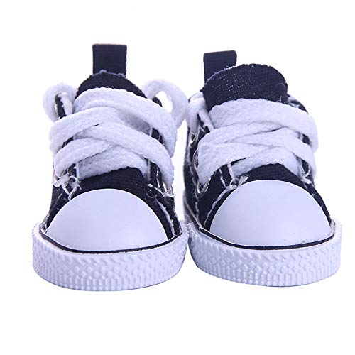 BSTCAR Puppenschuhe 5,5CM Mini Schuhe Klassische Sehr Klein Canvas Schuhe Stoff Schuhe Fingerspielzeug Puppen, Kind-Geschenk-Spielzeug von BSTCAR