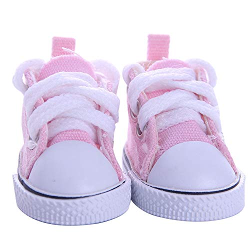 BSTCAR Puppenschuhe 5,5CM Mini Schuhe Klassische Sehr Klein Canvas Schuhe Stoff Schuhe Fingerspielzeug Puppen, Kind-Geschenk-Spielzeug von BSTCAR