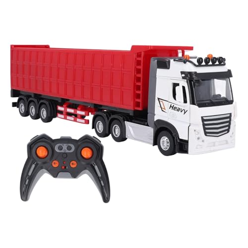 BSTCAR RC-Muldenkipper, Spielzeug-Baufahrzeug, LKW mit Licht und Geräuschen, Ferngesteuerter Transporter für Kinder von BSTCAR