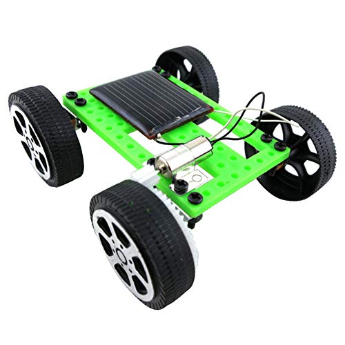 BSTCAR Solar Spielzeug Auto DIY Wissenschaftliche Montage Spielzeug Lernspielzeug Sonne angetrieben Solar Auto Modell Spielen Figur Fahrzeuge Geschenke Mädchen von BSTCAR