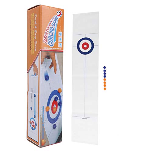 BSTCAR Tisch Curling Spiel Set Party Curling Ball Spiel Spielzeug mit 8 Rollen Tragbar Spaß Indoor Sport Spiel Kinder, Erwachsene, Familie von BSTCAR