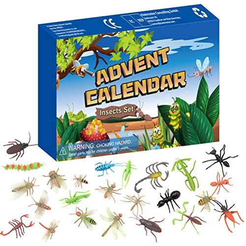 BSTCAR Weihnachts-Adventskalender-Set, 2024 Weihnachts-Countdown-Spielzeugfiguren, 24-Tage-Countdown, Festliches Spielzeug für Kinder und Freunde von BSTCAR