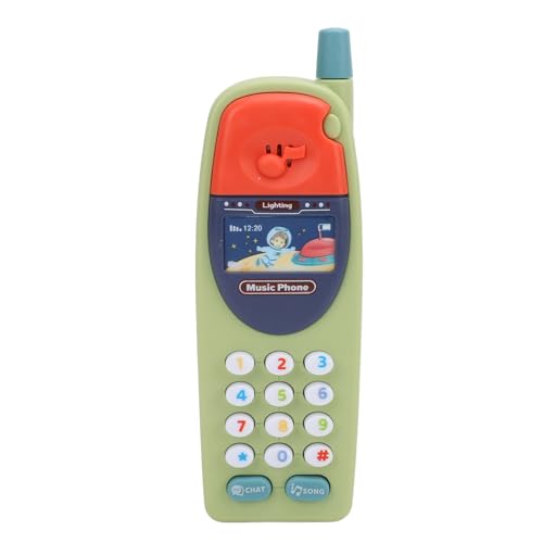 Baby Spielzeug Telefon Musik Telefon Modell Handy Lernspielzeug Interaktives Baby Handy Spielzeug für 1 Jahr alte (Grün) von BSTCAR