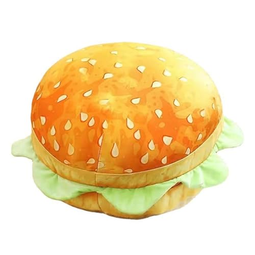 Hamburger Wurfkissen Gefüllte Burger Plüsch Umarmungskissen Kissen Lustige Lebensmittel Plüsch Kissen Spielzeug für Home Decoration (Typ 1 40 cm/15,7 Zoll) von BSTCAR