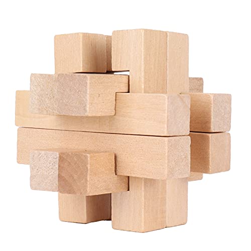 Intelligentes Puzzlespiel Schloss Holz Interlocking Puzzles Logisches Lernspielzeug für Kinder und Erwachsene von BSTCAR