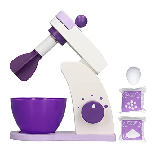 Kinder Mixer Spielzeug Playset Handmixer Rolle Spielen Pretend Küchengerät Realistische hölzerne Mixer Küche Playsets für Kinder von BSTCAR