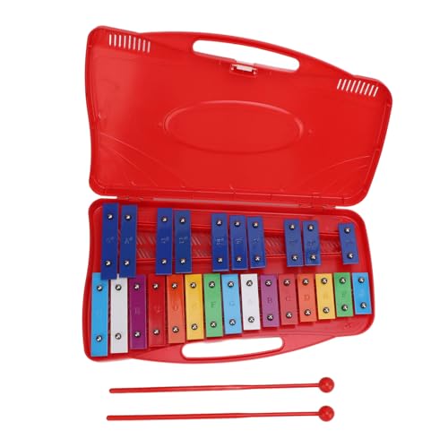 Kinder Xylophon Bunte Aluminium Xylophon 25 Note Xylophon mit 2 Schlägeln, Percussion Musikinstrument für Kinder von BSTCAR