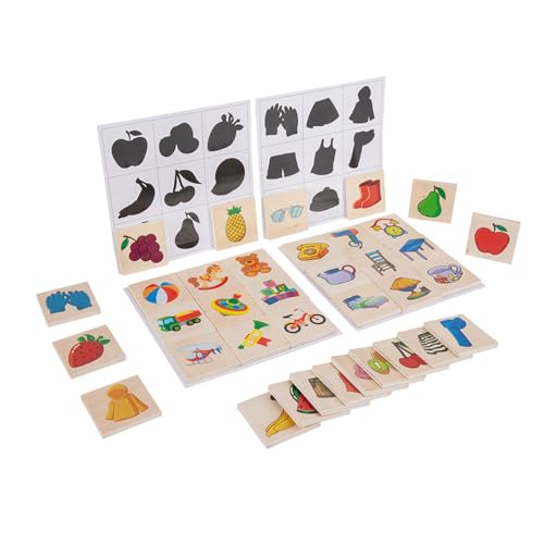 Montessori Schatten Matching Spielzeug Kinder Anerkennung Sorter Puzzle hölzerne Sortierbrett Feinmotorik Puzzle für Alter 3+ von BSTCAR