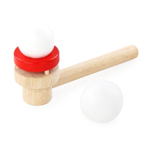 Schwimmender Blow Pipe Balls Spiel Spielzeug Holz Blasen Spielzeug Lernspielzeug Party Gleichgewicht Spiel Favors Geschenk Tasche Stuffers Kinder von BSTCAR