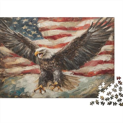 Adler Puzzle 1000 Teile,Puzzlespiel Für Erwachsene,Impossible Puzzle,Puzzle Geschicklichkeitsspiel Für Die Ganze Familie, Geschenke Für Männer/Frauen Erwachsenen Puzzel 1000pcs (75x50cm) von BSTELA9IE