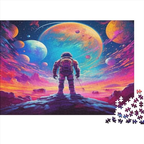 Astronaut Puzzlespiel 1000 Teile Puzzle Für Erwachsene Und Kinder Ab 14 Jahren, Puzzle-Motiv Erwachsenen Puzzlespiel Puzzel 1000pcs (75x50cm) von BSTELA9IE