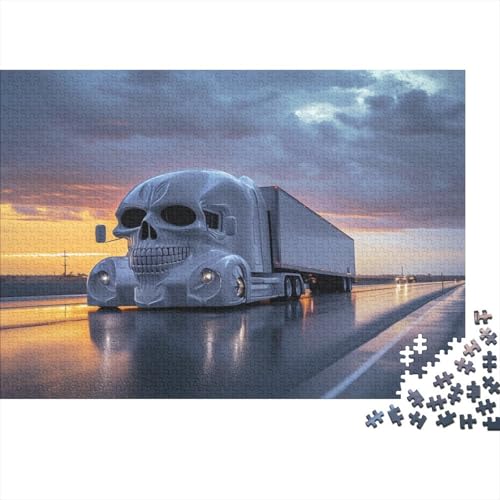 Big Truck Puzzle 1000 Teile Erwachsener Kniffel Spaß Für Die Ganze Familie - Abwechslungsreiche 1000 Puzzleteilige Motive Puzzle Erwachsene, Puzzel 1000pcs (75x50cm) von BSTELA9IE