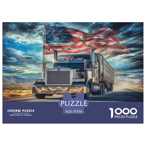 Big Truck Puzzle 1000 Teile - Puzzle Für Erwachsene, Puzzle, Puzzlespiel Erwachsenen Puzzlespiel Puzzel 1000pcs (75x50cm) von BSTELA9IE