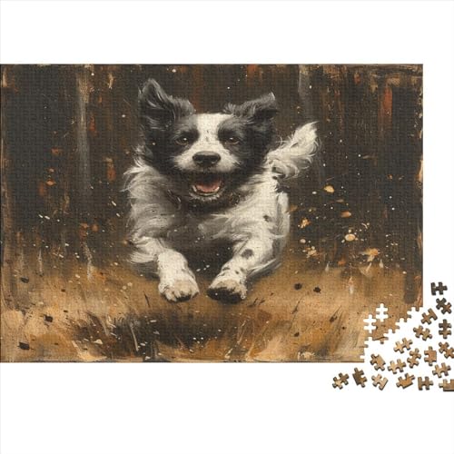 Deutscher Schäferhund Hund Puzzle 1000 Teile,Puzzle Für Erwachsene, Impossible Puzzle, GesKükenlichkeitsspiel Für Die Ganze Familie,Puzzle Legespiel- Erwachsenenpuzzle Puzzel 1000pcs (75x50cm) von BSTELA9IE