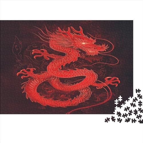 Drache Puzzle 1000 Teile, Erwachsene, Klassische Puzzle, Impossible Puzzle,GesKükenlichkeitsspiel Für Die Ganze Familie Erwachsenenpuzzle Ab 14 Jahren Puzzel 1000pcs (75x50cm) von BSTELA9IE