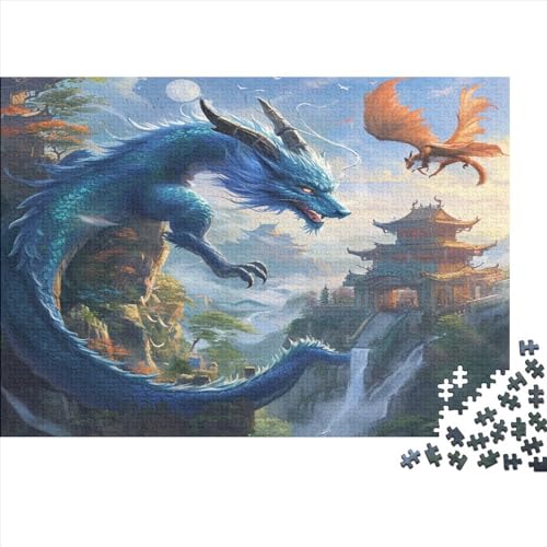 Drache Puzzlespiel 1000 Teile Für Erwachsene, Einzigartige Kunstwerke Und Vorlage - Geburtstagsgeschenk - Spaßige Puzzles Mit Überraschung Von Puzzle in A Bag Puzzel 1000pcs (75x50cm) von BSTELA9IE