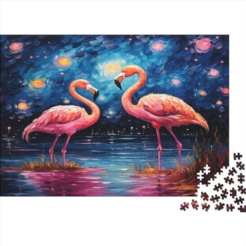 Flamingo Puzzlespiel 1000 Teile Puzzle Für Erwachsene Und Kinder Ab 14 Jahren, Puzzle-Motiv Erwachsenen Puzzlespiel Puzzel 1000pcs (75x50cm) von BSTELA9IE