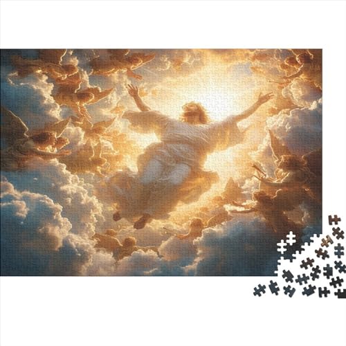 Jesus Puzzle 1000 Teile,Puzzlespiel Für Erwachsene,Impossible Puzzle,Puzzle GesKükenlichkeitsspiel Für Die Ganze Familie, Geschenke Für Männer/Frauen Erwachsenen Puzzel 1000pcs (75x50cm) von BSTELA9IE