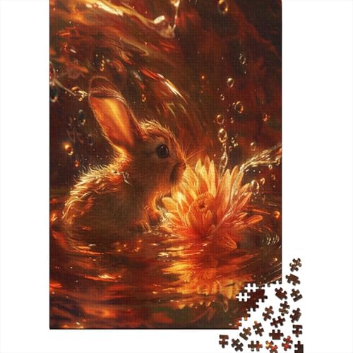 Kaninchen Puzzle 1000 Teile,Puzzle Für Erwachsene, Impossible Puzzle, Geschicklichkeitsspiel Für Die Ganze Familie,Puzzle Legespiel- Erwachsenenpuzzle Puzzel 1000pcs (75x50cm) von BSTELA9IE