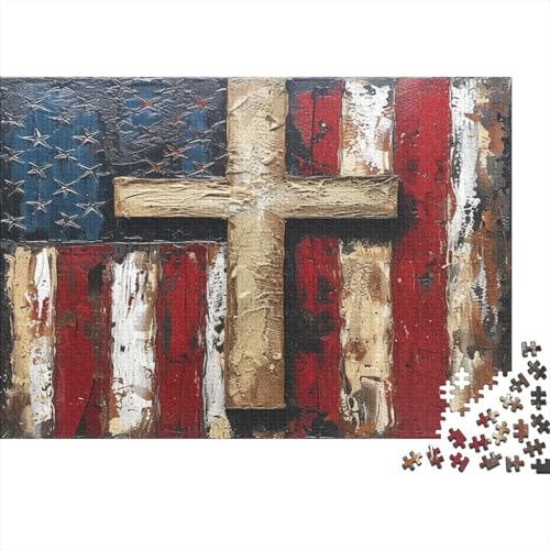 Kreuz Puzzlespiel 1000 Teile Jigsaw Puzzle 1000 Puzzle FüR Erwachsene Kinder Senioren Erwachsenen Puzzlespiel Puzzel 1000pcs (75x50cm) von BSTELA9IE