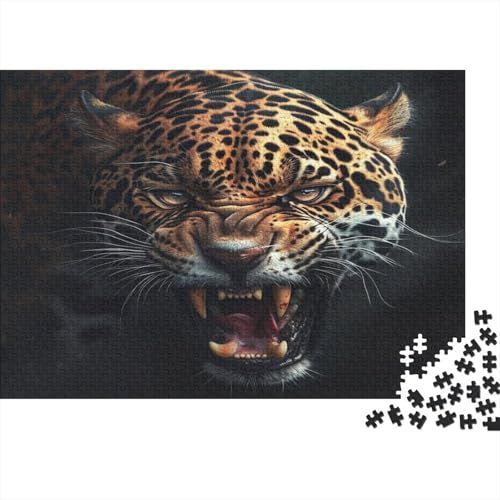 Leopard Puzzle 1000 Teile, Erwachsene, Klassische Puzzle, Impossible Puzzle,Geschicklichkeitsspiel Für Die Ganze Familie Erwachsenenpuzzle Ab 14 Jahren Puzzel 1000pcs (75x50cm) von BSTELA9IE