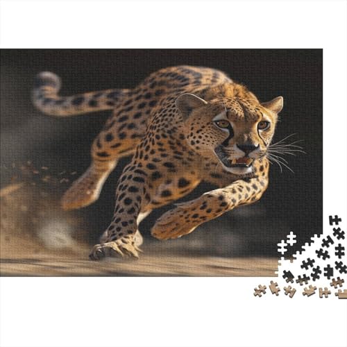 Leopard Puzzle 1000 Teile,Puzzle Für Erwachsene, Impossible Puzzle, Geschicklichkeitsspiel Für Die Ganze Familie,Puzzle Farbenfrohes,Puzzle-Geschenk,Raumdekoration Puzzel 1000pcs (75x50cm) von BSTELA9IE