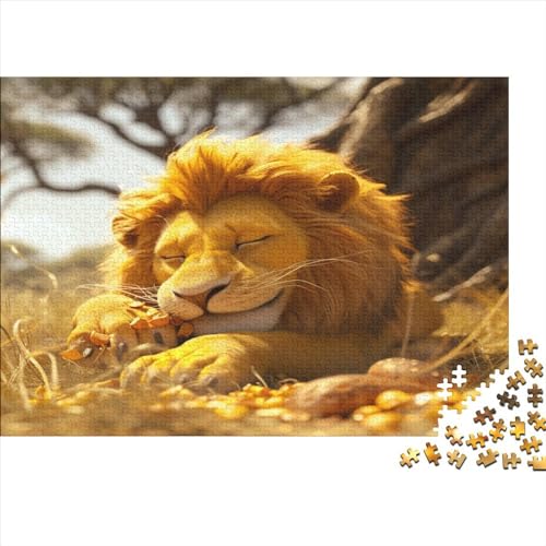 Löwe 1000 Teile,Impossible Puzzle,GesKükenlichkeitsspiel Für Die Ganze Familie, Erwachsenen Puzzlespiel Puzzel 1000pcs (75x50cm) von BSTELA9IE