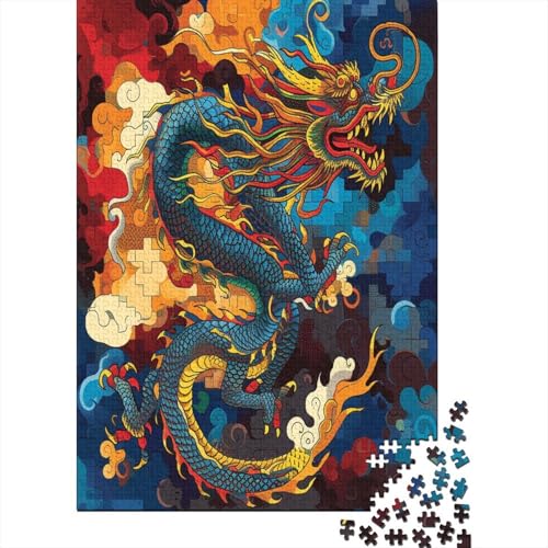 Loong Puzzle 1000 Teile, Erwachsene, Klassische Puzzle, Impossible Puzzle,Geschicklichkeitsspiel Für Die Ganze Familie Erwachsenenpuzzle Ab 14 Jahren Puzzel 1000pcs (75x50cm) von BSTELA9IE