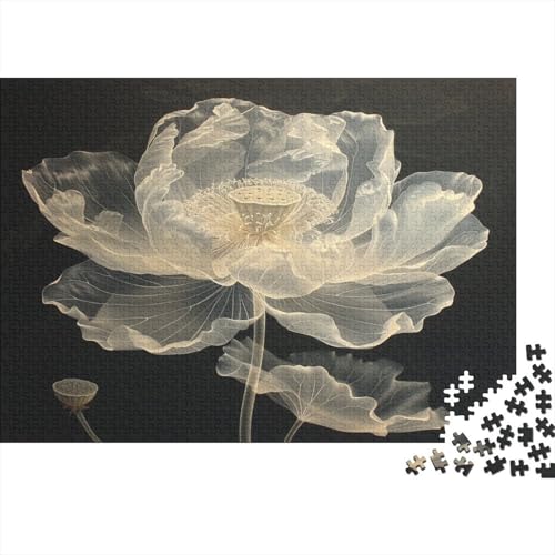 Lotus Puzzle 1000 Teile,Puzzle Für Erwachsene, Impossible Puzzle,Puzzle Farbenfrohes Legespiel,Geschicklichkeitsspiel Für Die Ganze Familie Puzzel 1000pcs (75x50cm) von BSTELA9IE