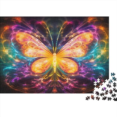 Schmetterling 1000 Teile,Impossible Puzzle,GesKükenlichkeitsspiel Für Die Ganze Familie, Erwachsenen Puzzlespiel Puzzel 1000pcs (75x50cm) von BSTELA9IE