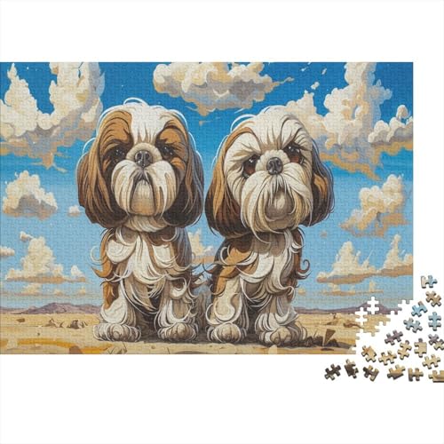 Shih Tzu. 1000 Teile, Impossible Puzzle,Geschicklichkeitsspiel Für Die Ganze Familie, Erwachsenenpuzzle Ab 14 Jahren Puzzel 1000pcs (75x50cm) von BSTELA9IE