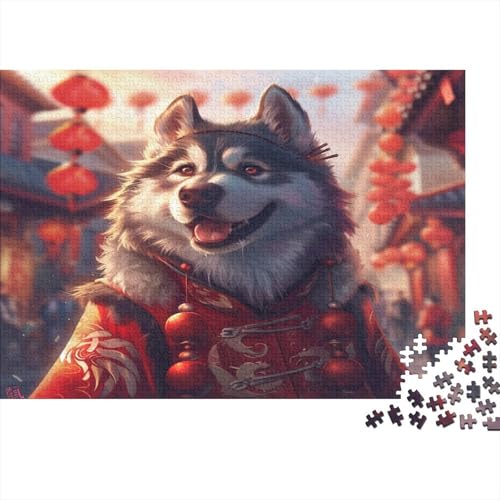 Sibirischer Husky Puzzle 1000 Teile Puzzles Für Erwachsene Klassische Puzzles 1000 Teile Erwachsene Puzzlespiel Erwachsene 1000 Teile Erwachsenen Puzzlespiel Puzzel 1000pcs (75x50cm) von BSTELA9IE