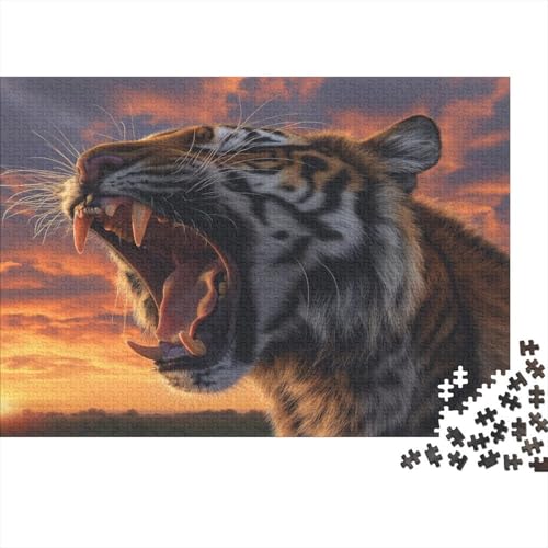 Tiger Puzzle 1000 Teile, Erwachsene, Klassische Puzzle, Impossible Puzzle,Geschicklichkeitsspiel Für Die Ganze Familie Erwachsenenpuzzle Ab 14 Jahren Puzzel 1000pcs (75x50cm) von BSTELA9IE