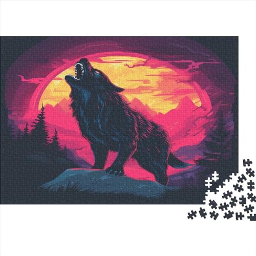 Wolf Puzzle 1000 Teile Puzzle Für Erwachsene Und Kinder Ab 14 Jahren Puzzel 1000pcs (75x50cm) von BSTELA9IE