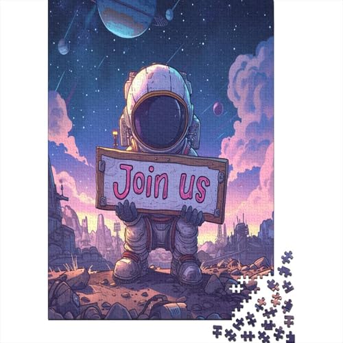 Astronaut 1000 Teile Puzzle, Puzzles Für Erwachsene, 1000 Teile Puzzlespiel Für Jugendliche & Erwachsene Puzzlespiel Puzzel 1000pcs (75x50cm) von BSYZPVELG