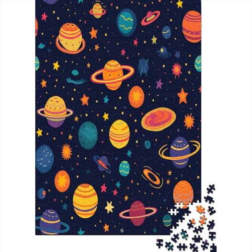 Cartoon Planet Puzzle 1000 Teile Erwachsener Kniffel Spaß Für Die Ganze Familie - Abwechslungsreiche 1000 Puzzleteilige Motive Puzzlespiel Erwachsene, Puzzel 1000pcs (75x50cm) von BSYZPVELG