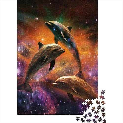 Delphin Puzzlespiel 1000 Teile Erwachsene -Puzzle 1000 Stück Spiel Puzzles Für Erwachsene Kinder Puzzle Erwachsenen Puzzlespiel Puzzel 1000pcs (75x50cm) von BSYZPVELG