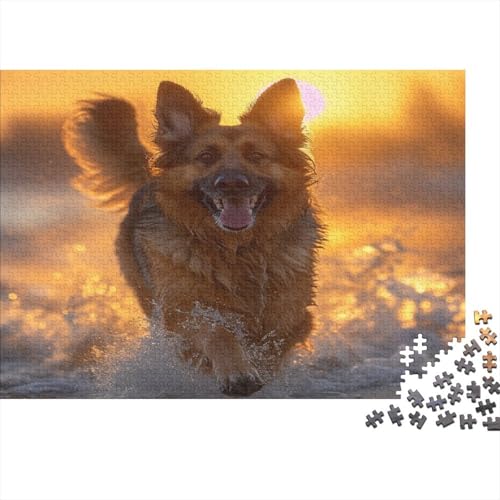 Deutsche Schäferhunde Puzzle 1000 Teile Puzzle Für Erwachsene Und Kinder Ab 14 Jahren Puzzel 1000pcs (75x50cm) von BSYZPVELG